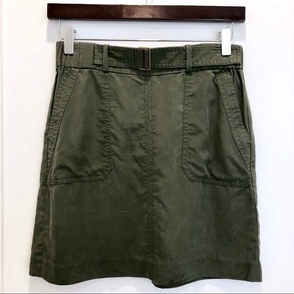 Banana Republic Army Green Utility Skirt Size XXSP - Picture 2 of 8